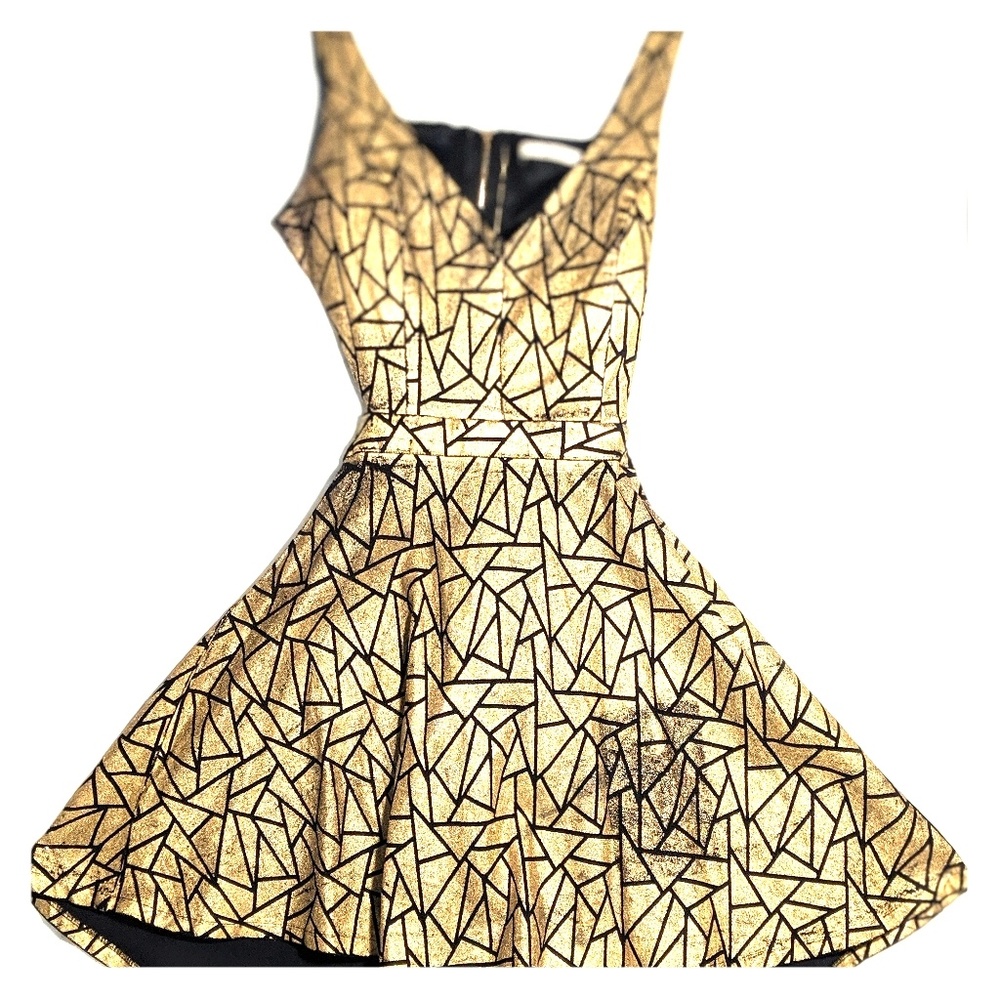 Geometric Cut-out Zio designer dress
